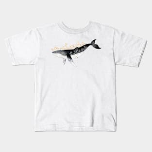 Floral Whale Kids T-Shirt